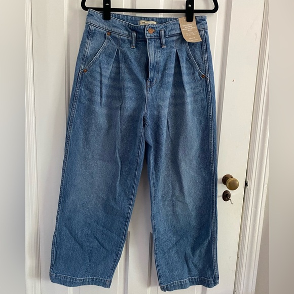 Madewell The Perfect Vintage Wide-Leg Cropped Jean NWOT - Picture 2 of 8